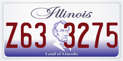 IL license plate Z633275