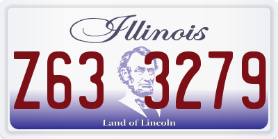 IL license plate Z633279