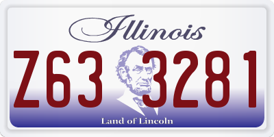 IL license plate Z633281