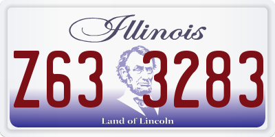 IL license plate Z633283