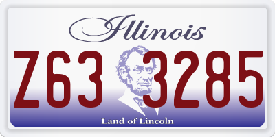 IL license plate Z633285