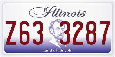 IL license plate Z633287