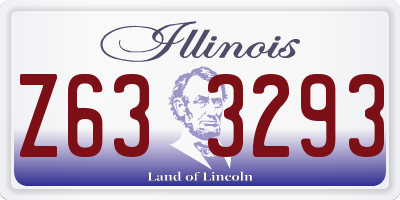 IL license plate Z633293