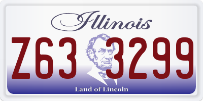 IL license plate Z633299