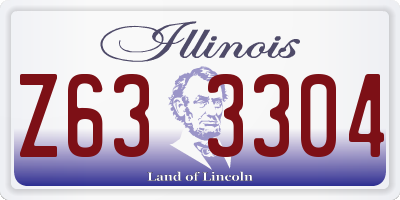 IL license plate Z633304