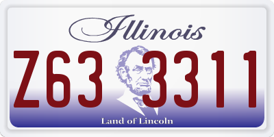 IL license plate Z633311