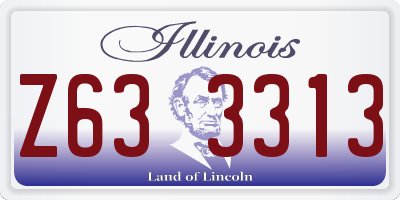 IL license plate Z633313