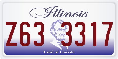 IL license plate Z633317