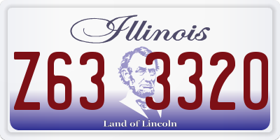 IL license plate Z633320