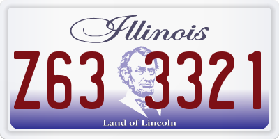 IL license plate Z633321