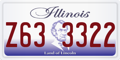 IL license plate Z633322