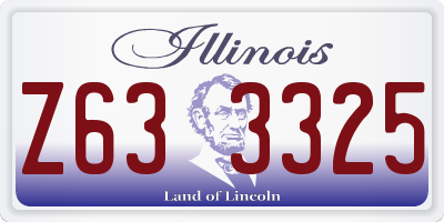 IL license plate Z633325