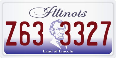 IL license plate Z633327