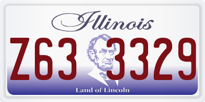 IL license plate Z633329