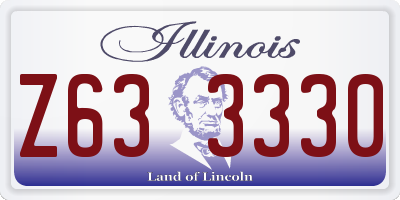 IL license plate Z633330
