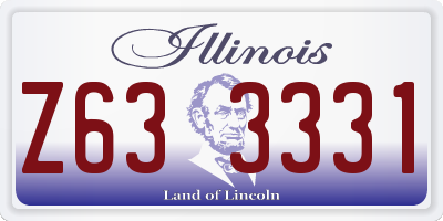 IL license plate Z633331