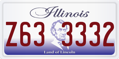 IL license plate Z633332