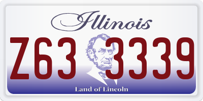 IL license plate Z633339