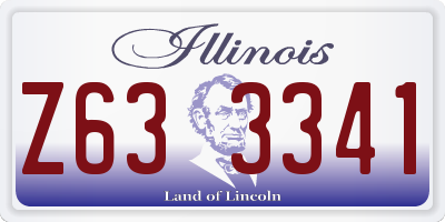 IL license plate Z633341