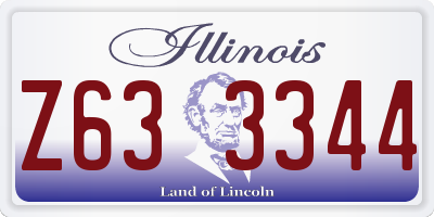 IL license plate Z633344