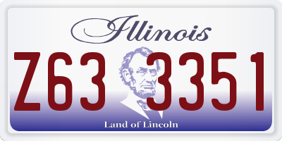 IL license plate Z633351