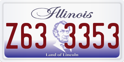 IL license plate Z633353