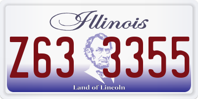 IL license plate Z633355