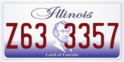 IL license plate Z633357