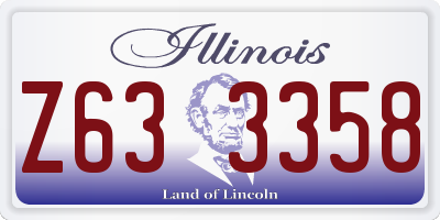 IL license plate Z633358