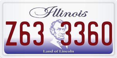 IL license plate Z633360