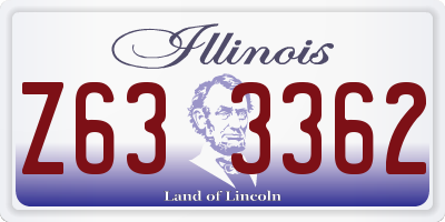 IL license plate Z633362