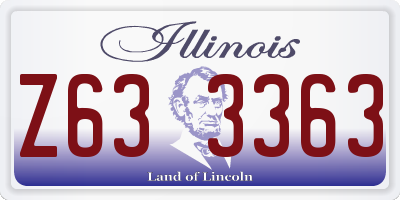 IL license plate Z633363