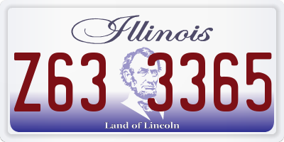 IL license plate Z633365