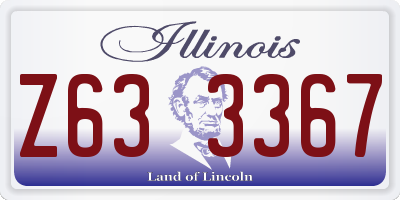 IL license plate Z633367