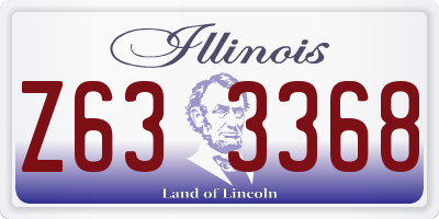 IL license plate Z633368