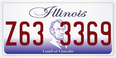 IL license plate Z633369