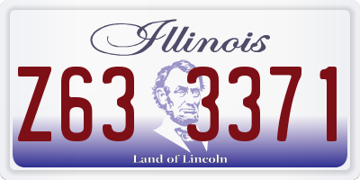IL license plate Z633371