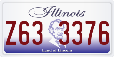 IL license plate Z633376