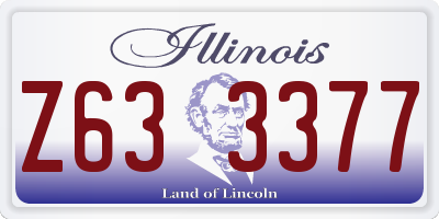 IL license plate Z633377