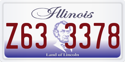 IL license plate Z633378