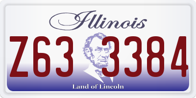 IL license plate Z633384