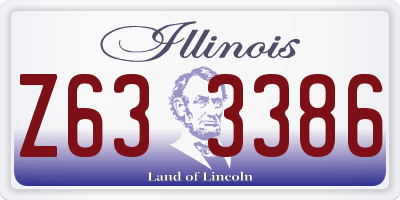 IL license plate Z633386