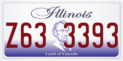 IL license plate Z633393