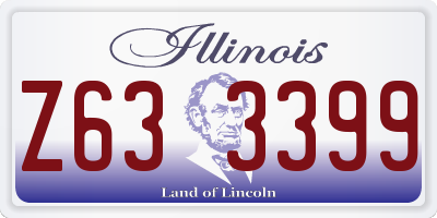 IL license plate Z633399