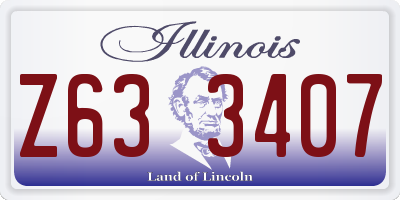 IL license plate Z633407