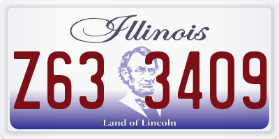 IL license plate Z633409