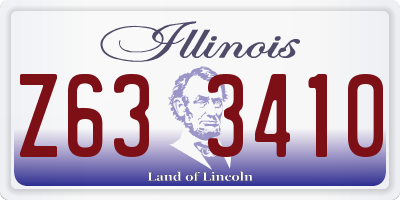 IL license plate Z633410