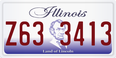 IL license plate Z633413