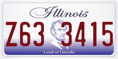 IL license plate Z633415