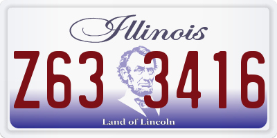 IL license plate Z633416